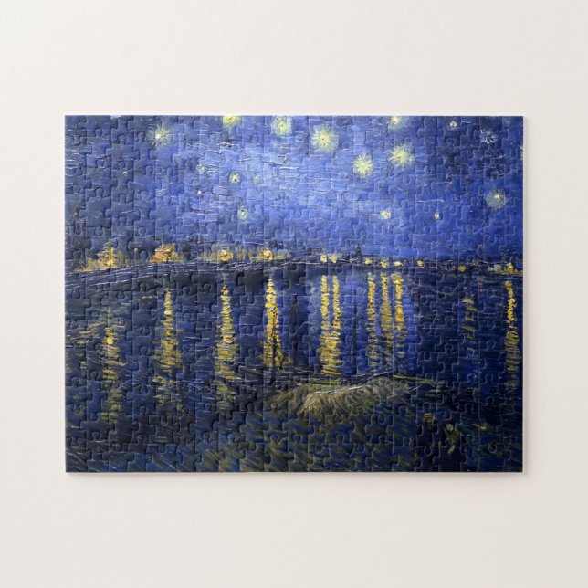 Van Gogh: Starry Night Over the Rhone Jigsaw Puzzle (Horizontal)