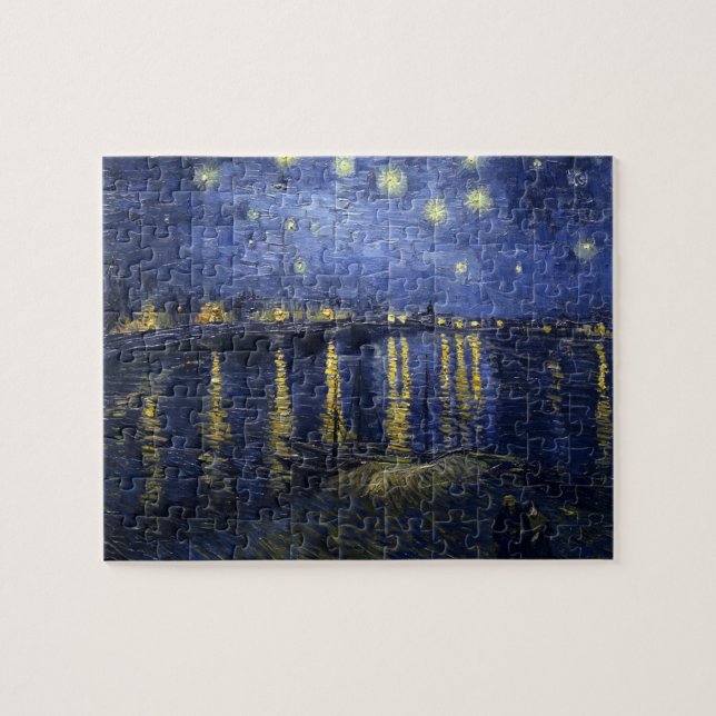 Van Gogh Starry Night Over The Rhone Jigsaw Puzzle (Horizontal)
