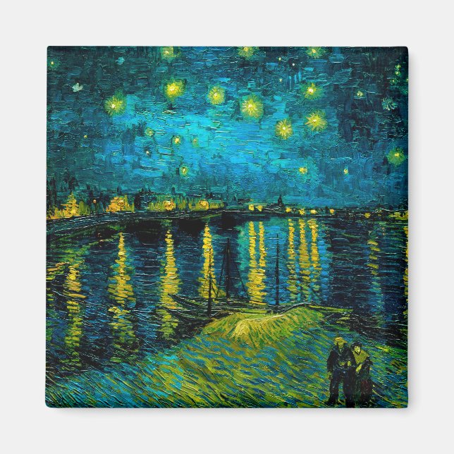 Van Gogh Starry Night Over the Rhône  Magnet (Front)