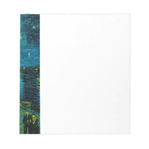 Van Gogh Starry Night Over the Rhône Notepad