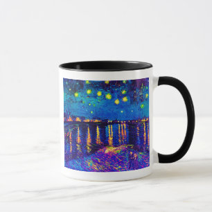 Van Gogh - Starry Night Over The Rhone Pop Art Mug