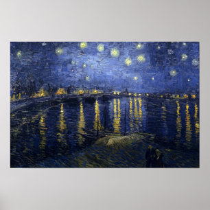 Van Gogh Starry Night Over The Rhone Poster