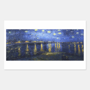 Van Gogh Starry Night Over The Rhone Stickers