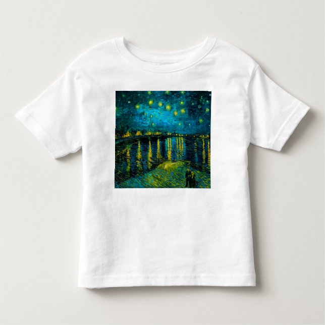 Van Gogh Starry Night Over the Rhône  Toddler T-Shirt (Front)