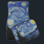 Van Gogh Starry Night Painting Car Mat<br><div class="desc">Vincent Van Gogh  (30 March 1853 – 29 July 1890) was an influential Dutch post-impressionist painter.  This painting is Starry Night.</div>