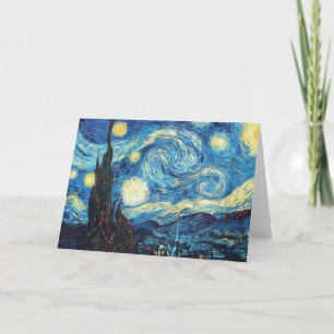 Van Gogh Starry Night Painting Card