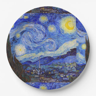 Van Gogh , "Starry Night" Paper Plate
