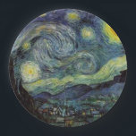 Van Gogh Starry Night Paper Plate<br><div class="desc">Vincent Van Gogh Nature Painting Series</div>