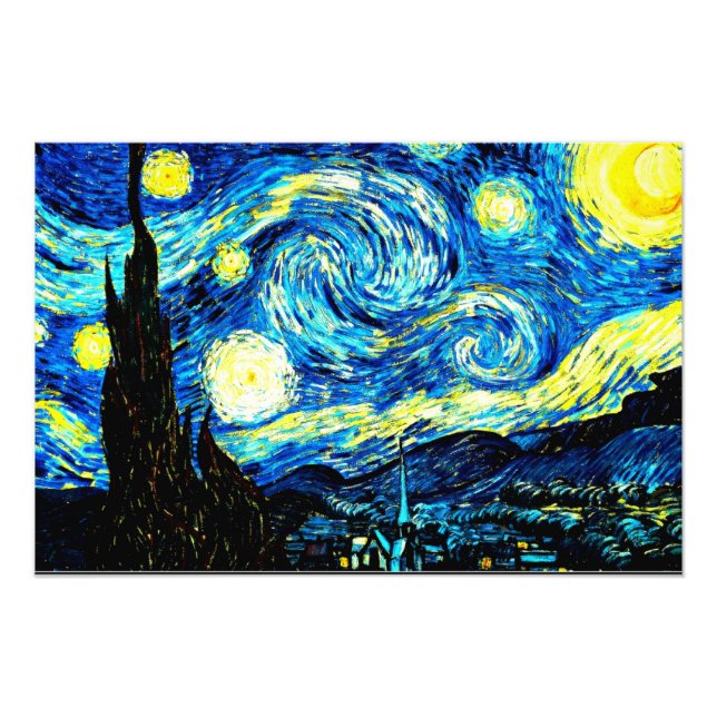Van Gogh - Starry Night Photo Print (Front)