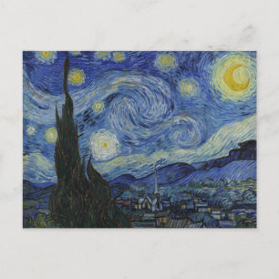 Van Gogh // Starry Night Pillow Postcard