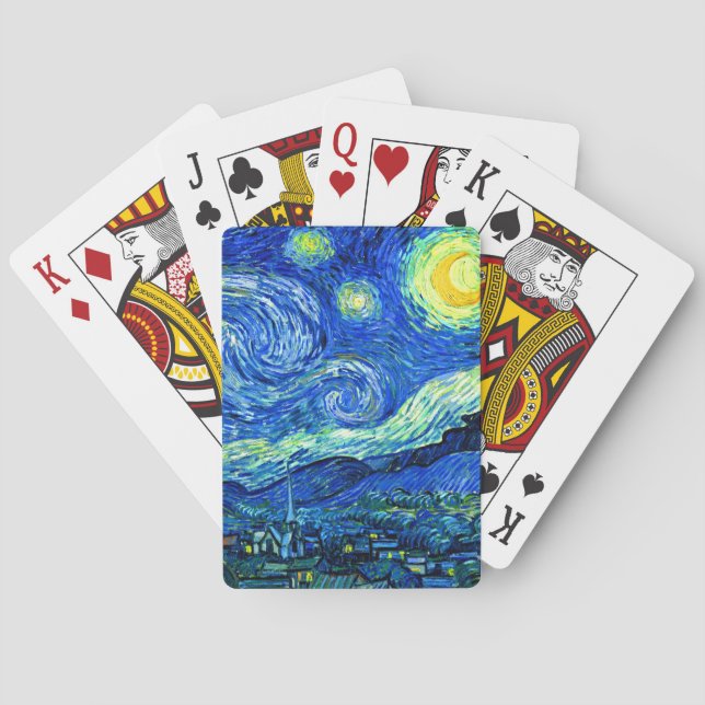 van gogh - starry night playing cards (Back)