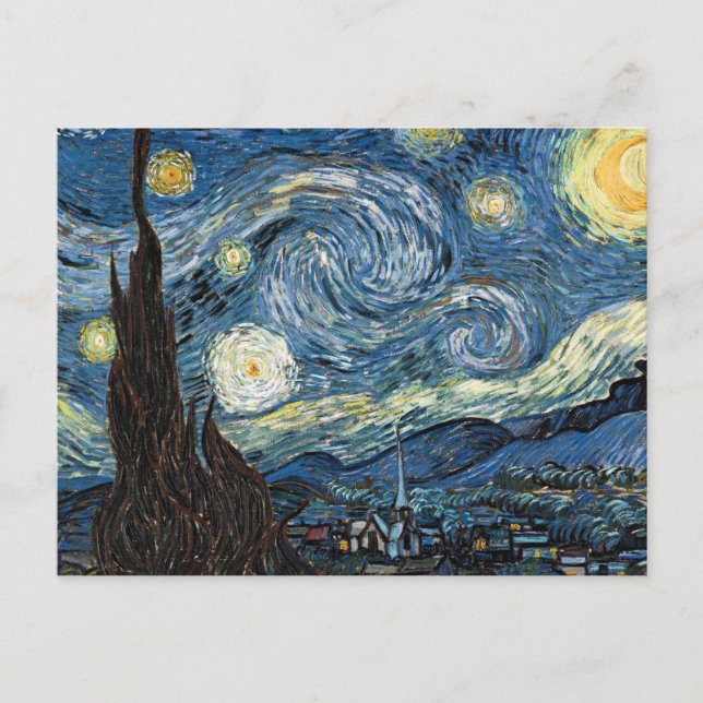 Van Gogh Starry Night Postcard (Front)