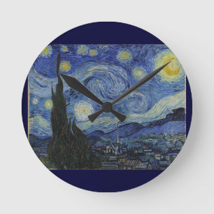Van Gogh Starry Night Round Clock