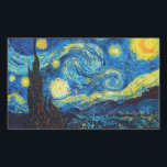 Van Gogh Starry Night Stickers<br><div class="desc">Van Gogh Starry Night stickers. Van Gogh’s most famous painting, Starry Night depicts the view from the artist’s bedroom window at the asylum in Saint Remy de Provence. A beautiful night sky punctuated by yellow stars pulsing above the village church below, Starry Night is a great gift for fans of...</div>