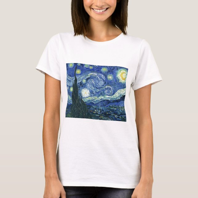 Van Gogh Starry Night T-Shirt (Front)