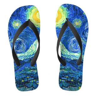 Van Gogh Starry Night Thongs