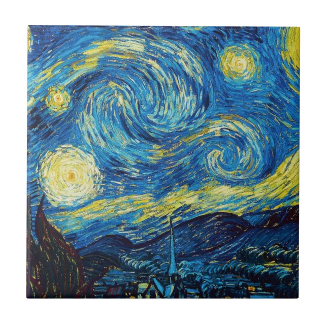 Van Gogh Starry Night Tile (Front)