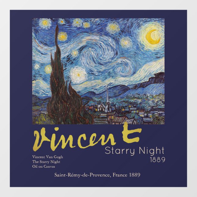 Van Gogh Starry Night Vintage Blue Masterpiece (Sheet)