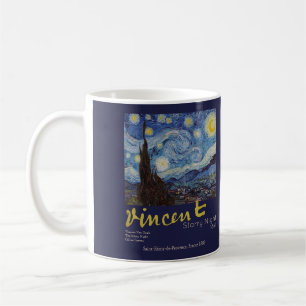 Van Gogh Starry Night Vintage Blue Masterpiece Coffee Mug
