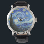 VAN GOGH Starry Night Watch<br><div class="desc">"van gogh vincent",  starry night, "famous painting",  vintage,  stars,  sky,  "fine art",  blue</div>