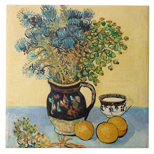 Van Gogh - Still Life (Nature Morte), Ceramic Tile (Front)