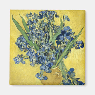 Van Gogh Still Life Vase, Irises (F678) Fine Art Magnet
