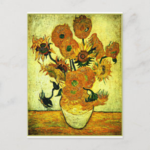 Van Gogh - Still Life Vase with 14 Sunflowers Post Postcard