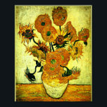 Van Gogh - Still Life Vase with 14 Sunflowers Poster<br><div class="desc">Still Life Vase with 14 Sunflowers,  famous painting by Vincent van Gogh</div>