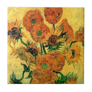 Van Gogh - Still Life Vase With Fifteen Sunflowers Ceramic Tile