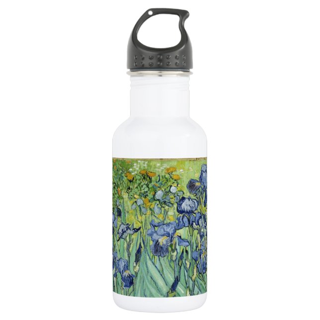 Van Gogh Still Life: Vase with Irises 532 Ml Water Bottle (Front)