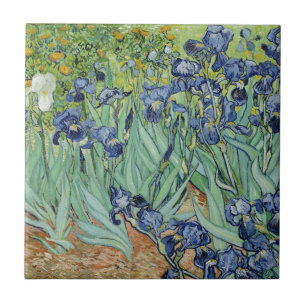 Van Gogh Still Life: Vase with Irises Ceramic Tile