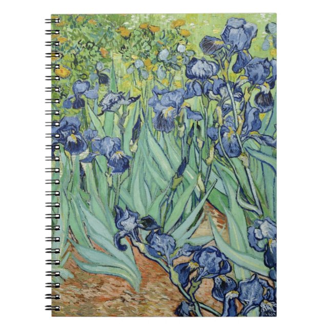 Van Gogh Still Life: Vase with Irises Notebook (Front)
