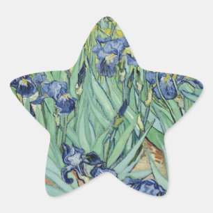Van Gogh Still Life: Vase with Irises Star Sticker