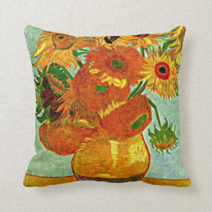 Van Gogh: Still Life Vase with Twelve Sunflowers Cushion