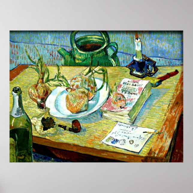 Van Gogh - Still Life with a Plate of Onions poste Poster (Front)