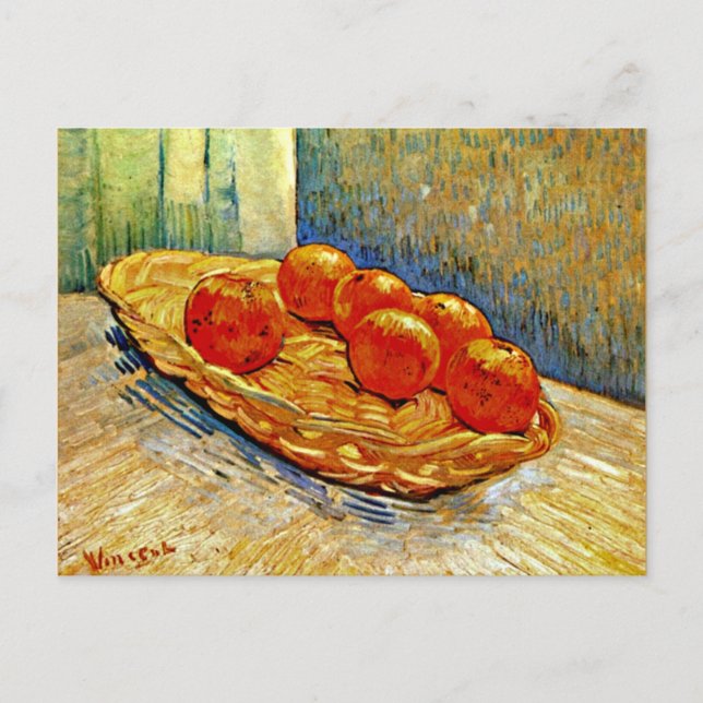 Van Gogh - Still Life with Basket of Six Oranges Postcard (Front)