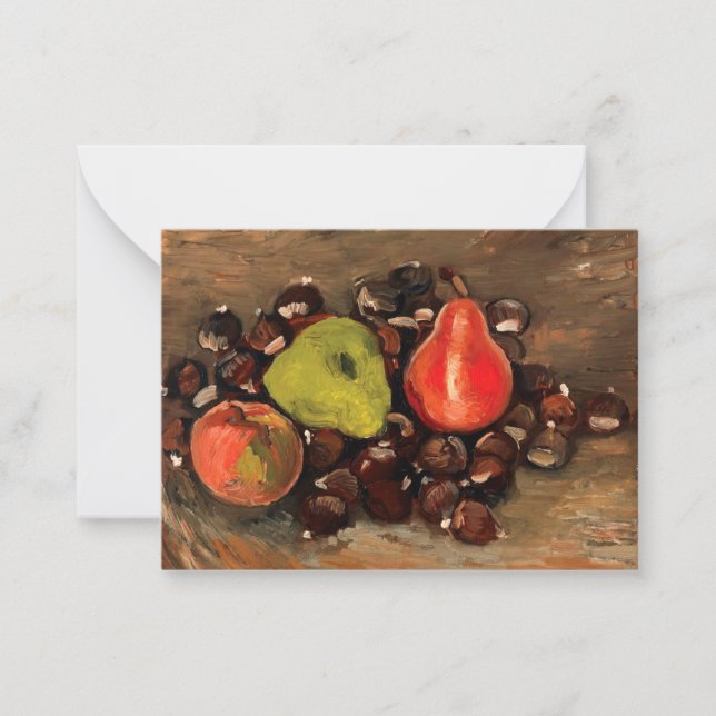 Van Gogh - Still Life with Fruit and Chestnuts Card (Front)