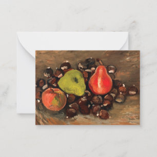 Van Gogh - Still Life with Fruit and Chestnuts Card