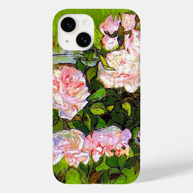 Van Gogh Still Life with Pink Roses Case-Mate iPhone Case (Back)