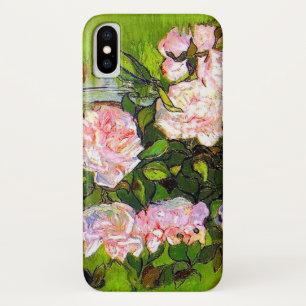 Van Gogh Still Life with Pink Roses iPhone X Case