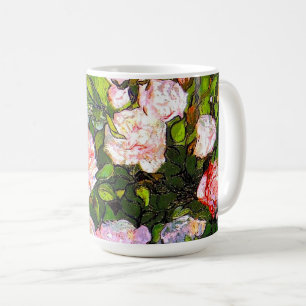 Van Gogh Still Life with Pink Roses Coffee Mug