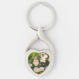 Van Gogh Still Life with Pink Roses Key Ring