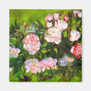 Van Gogh Still Life with Pink Roses Magnet