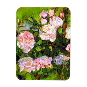 Van Gogh Still Life with Pink Roses Magnet