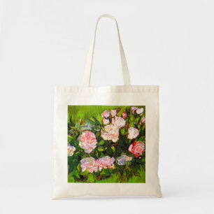 Van Gogh Still Life with Pink Roses Tote Bag