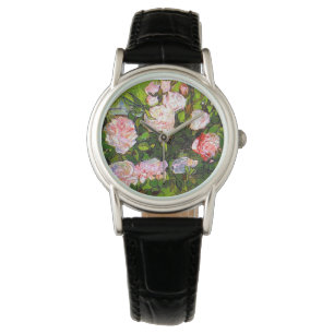 Van Gogh Still Life with Pink Roses Watch