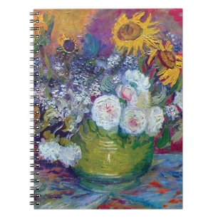 Van Gogh - Still Life With Roses And Sunflowers Notebook