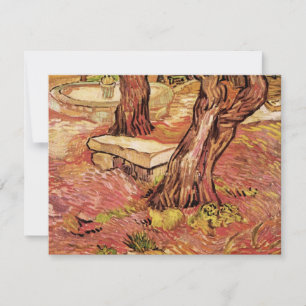 Van Gogh Stone Bench in Garden, St Paul Hospital