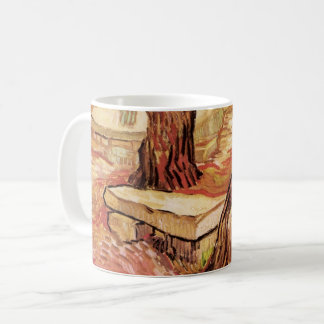 Van Gogh Stone Bench in Garden, St Paul Hospital Coffee Mug
