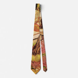 Van Gogh Stone Bench in Garden, St Paul Hospital Tie
